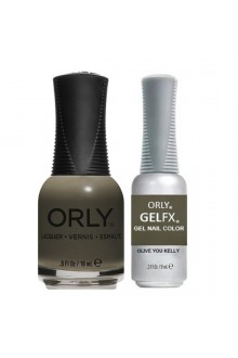 Orly - Perfect Pair Matching Lacquer+Gel FX Kit - Olive You Kelly - 0.6 oz / 0.3 oz