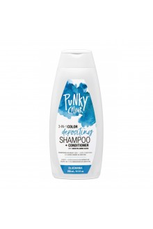 Punky Colour - 3-in-1 Color Depositing Shampoo + Conditioner - Bluemania - 250mL / 8.5oz