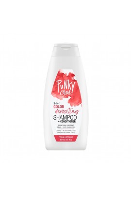 Punky Colour - 3-in-1 Color Depositing Shampoo + Conditioner - Coralustruous - 250mL / 8.5oz