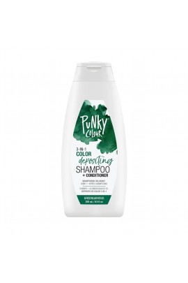 Punky Colour - 3-in-1 Color Depositing Shampoo + Conditioner - Greengarious - 250mL / 8.5oz