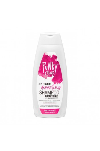 Punky Colour - 3-in-1 Color Depositing Shampoo + Conditioner - Pinktabulous - 250mL / 8.5oz