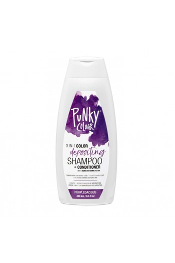 Punky Colour - 3-in-1 Color Depositing Shampoo + Conditioner - Purpledacious - 250mL / 8.5oz