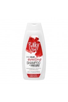 Punky Colour - 3-in-1 Color Depositing Shampoo + Conditioner - Redilicious - 250mL / 8.5oz