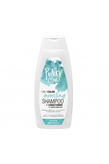Punky Colour - 3-in-1 Color Depositing Shampoo + Conditioner - Tealistic - 250mL / 8.5oz
