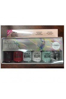 Orly Breathable Nail Lacquer - Treatment + Color - 6 Piece Kit # 2 - 0.6oz / 18ml Each