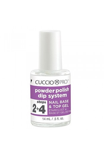 Cuccio Pro - Powder Polish Dip System - Step 2&4: Nail Base & Top Gel - 0.5oz / 14ml