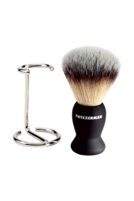 Tweezerman G.E.A.R Deluxe Shaving Brush with Stand