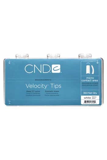 CND Velocity Tips - White - 360ct