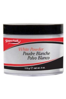 SuperNail White Acrylic Powder - 4oz / 113g