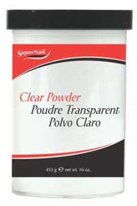SuperNail Clear Acrylic Powder - 16oz / 453g