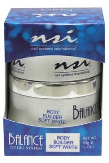 NSI Balance UV Gel Body Builder: Soft White - 1oz / 30g