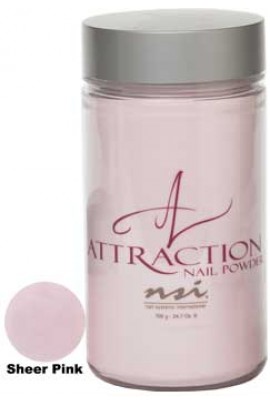 NSI Attraction Nail Powder: Sheer Pink - 24.7oz / 700g
