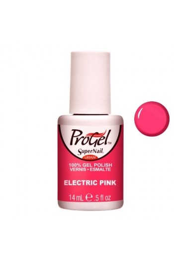SuperNail ProGel Polish - Electric Pink - 0.5oz / 14ml
