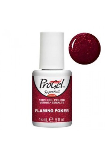SuperNail ProGel Polish - Flaming Poker - 0.5oz / 14ml
