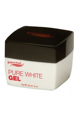 SuperNail Pure White Gel - 0.5oz / 14g