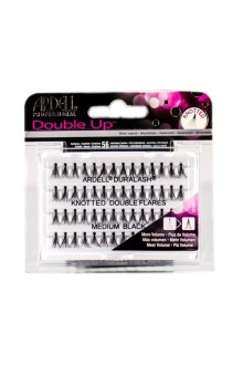 Ardell Double Up Individuals Lashes - Knotted Double Flares - Medium Black