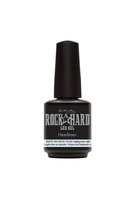 Artistic Rock Hard LED Gel - Headliner Brush-On Clear Gel - 0.5oz / 15ml