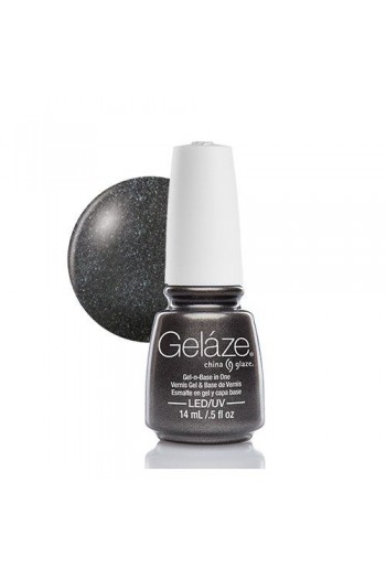 China Glaze Gelaze Gel Polish - Black Diamond - 0.5oz / 14ml
