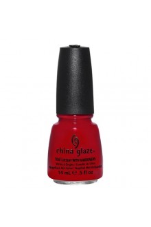China Glaze Nail Polish - Holiday Joy Collection 2012 - Red Satin - 0.5oz / 14ml