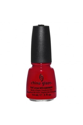 China Glaze Nail Polish - Holiday Joy Collection 2012 - Red Satin - 0.5oz / 14ml