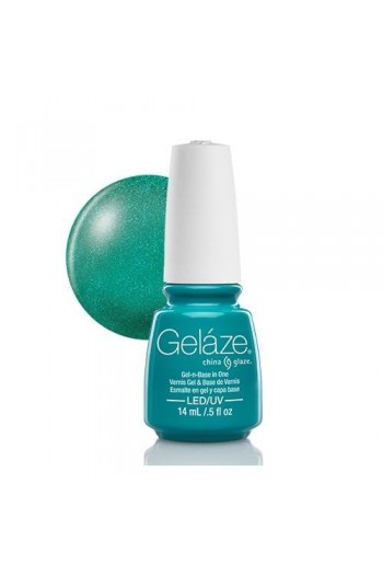 China Glaze Gelaze Gel Polish - Turned Up Turquoise - 0.5oz / 14ml