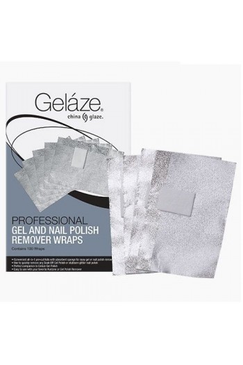 China Glaze Gelaze - Remover Wraps - 100ct
