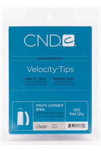 CND Velocity Tips - Clear - 100ct