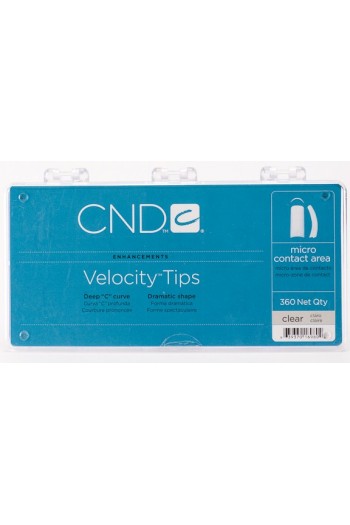 CND Velocity Tips - Clear - 360ct