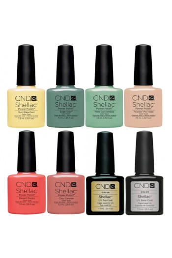CND Shellac Power Polish - Open Road Collection - 6 Colors + Base/Top Coat