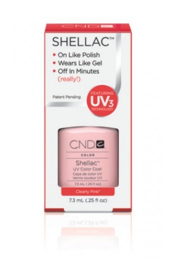 CND Shellac - Clearly Pink - 0.25oz / 7.3ml