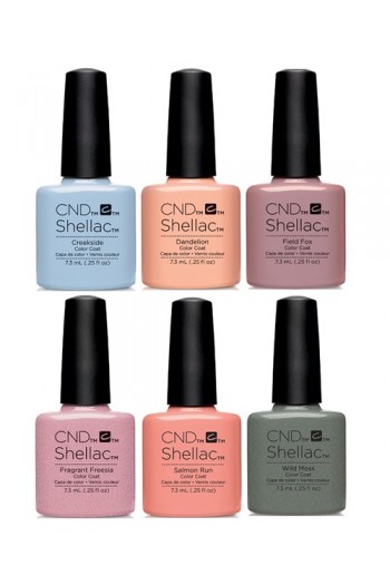 CND Shellac Power Polish - Flora & Fauna Collection Spring 2015 - All 6 Colors