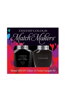 Cuccio Match Makers - Veneer LED/UV Colour & Colour Lacquer - 2am In Hollywood - 0.43oz / 13ml each