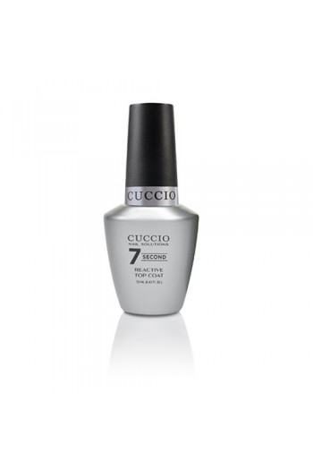 Cuccio Colour Nail Lacquer  - Super 7 Second Reactive Top Coat - 0.43oz / 13ml