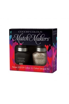 Cuccio Match Makers - Veneer LED/UV Colour & Colour Lacquer - Cuppa Cuccio - 0.43oz / 13ml each