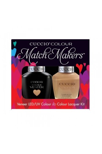 Cuccio Match Makers - Veneer LED/UV Colour & Colour Lacquer - Skin To Skin 6172 - 0.43oz / 13ml each