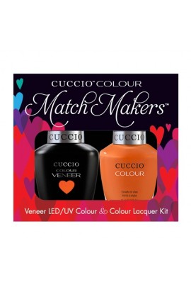 Cuccio Match Makers - Veneer LED/UV Colour & Colour Lacquer - Tutti Frutti - 0.43oz / 13ml each