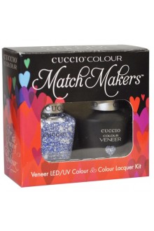 Cuccio Match Makers - Veneer LED/UV Colour & Colour Lacquer - All the Rave - 0.43oz / 13ml each