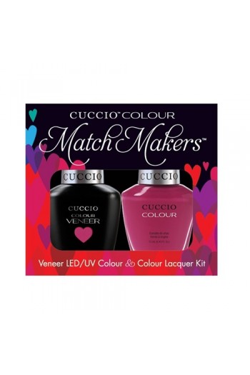 Cuccio Match Makers - Veneer LED/UV Colour & Colour Lacquer - Argentinian Aubergine - 0.43oz / 13ml each