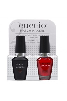 Cuccio Match Makers - Veneer LED/UV Colour & Colour Lacquer - Bloody Mary - 0.43oz / 13ml
