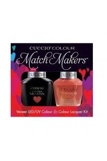 Cuccio Match Makers - Veneer LED/UV Colour & Colour Lacquer - Blush Hour - 0.43oz / 13ml each