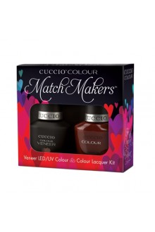 Cuccio Match Makers - Veneer LED/UV Colour & Colour Lacquer - Brew, Ha Ha - 0.43oz / 13ml each
