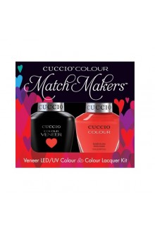Cuccio Match Makers - Veneer LED/UV Colour & Colour Lacquer - Chillin In Chile - 0.43oz / 13ml each