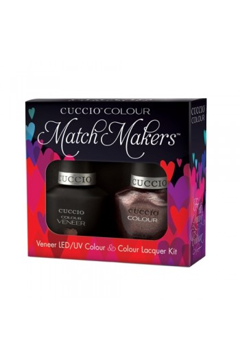 Cuccio Match Makers - Veneer LED/UV Colour & Colour Lacquer - Coffee, Tea or Me - 0.43oz / 13ml each