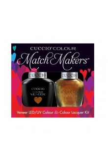Cuccio Match Makers - Veneer LED/UV Colour & Colour Lacquer - Crown Jewels 6170 - 0.43oz / 13ml each