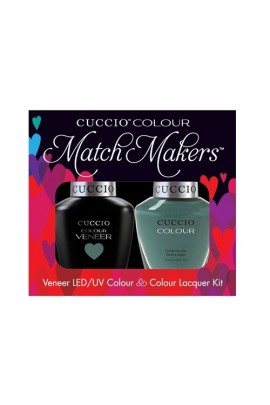 Cuccio Match Makers - Veneer LED/UV Colour & Colour Lacquer - Dubai Me an Island - 0.43oz / 13ml each