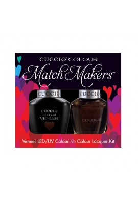 Cuccio Match Makers - Veneer LED/UV Colour & Colour Lacquer - Duke It Out 6165 - 0.43oz / 13ml each