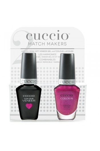 Cuccio Match Makers - Veneer LED/UV Colour & Colour Lacquer - Femme Fatale - 0.43oz / 13ml each Cuccio Match Makers - Veneer LED/UV Colour & Colour Lacquer - Femme Fatale - 0.43oz / 13ml each