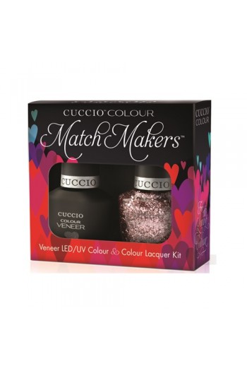 Cuccio Match Makers - Veneer LED/UV Colour & Colour Lacquer - Fever of Love - 0.43oz / 13ml each