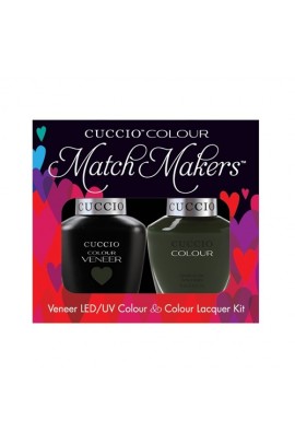 Cuccio Match Makers - Veneer LED/UV Colour & Colour Lacquer - Glasgow Nights - 0.43oz / 13ml each