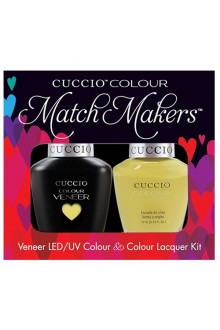 Cuccio Match Makers - Veneer LED/UV Colour & Colour Lacquer - Good Vibrations - 0.43oz / 13ml each